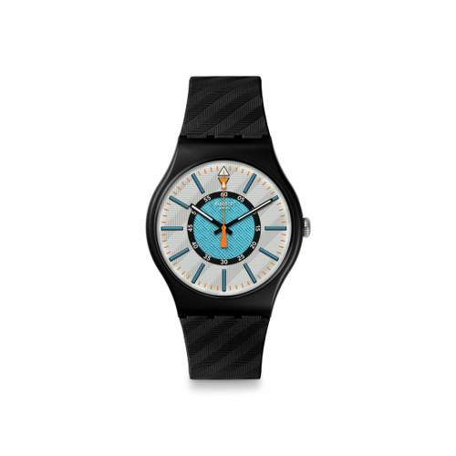 SWATCH New gent bioceramic Good to corp men's watch black silicone strap