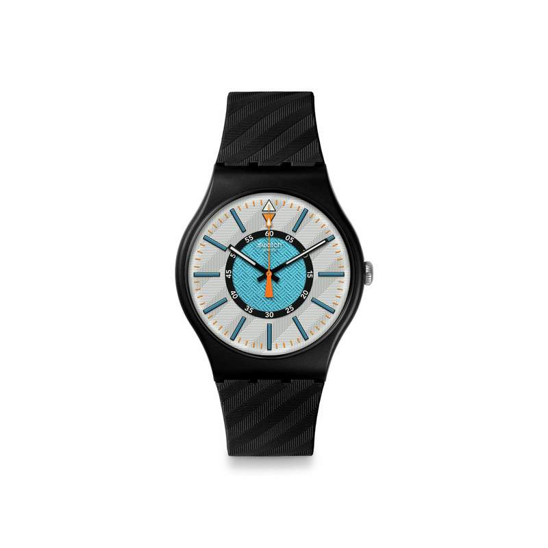 Montre SWATCH New gent bioceramic Good to corp homme bracelet silicone noir - vue 1