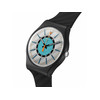 Montre SWATCH New gent bioceramic Good to corp homme bracelet silicone noir - vue V2