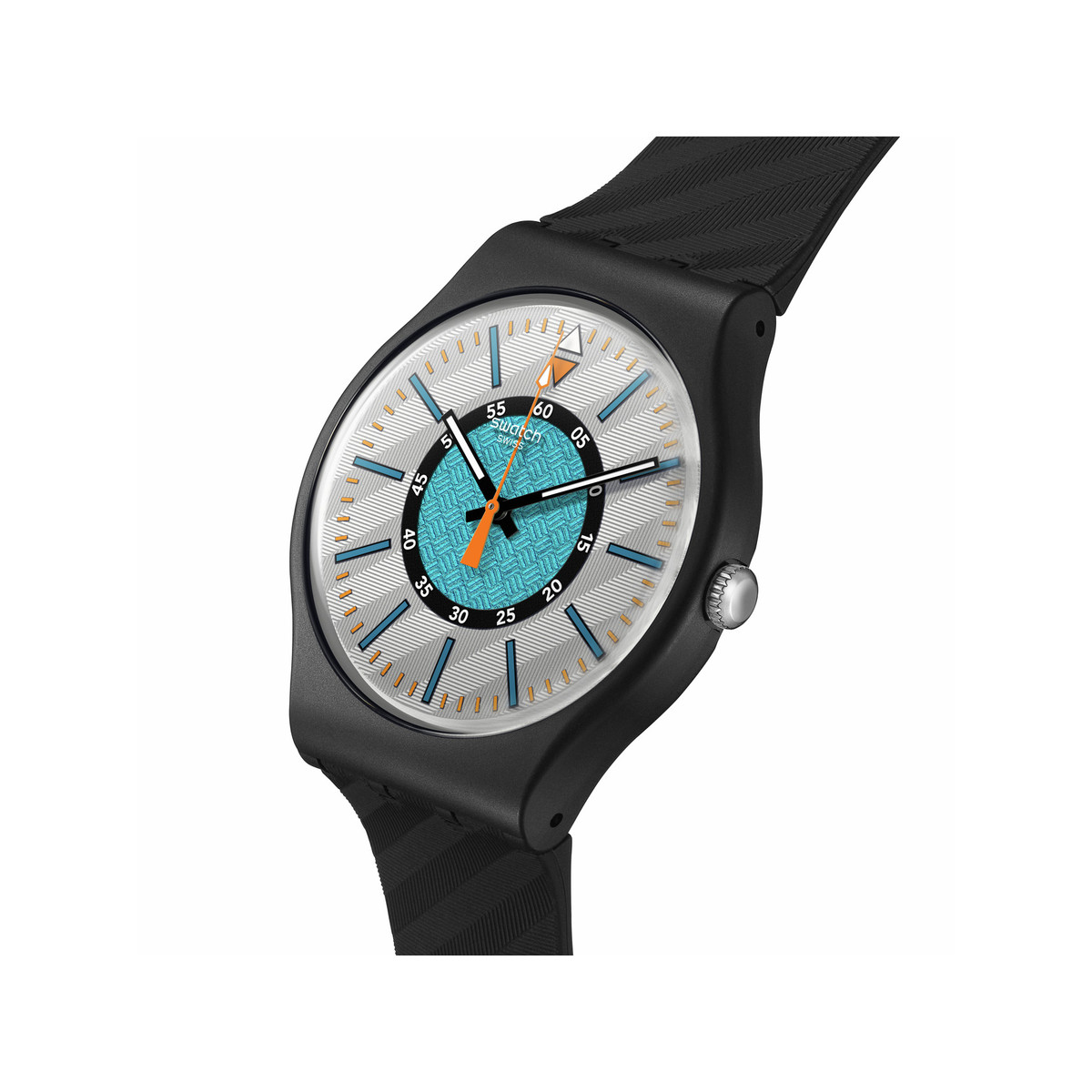 Montre SWATCH New gent bioceramic Good to corp homme bracelet silicone noir - vue 2