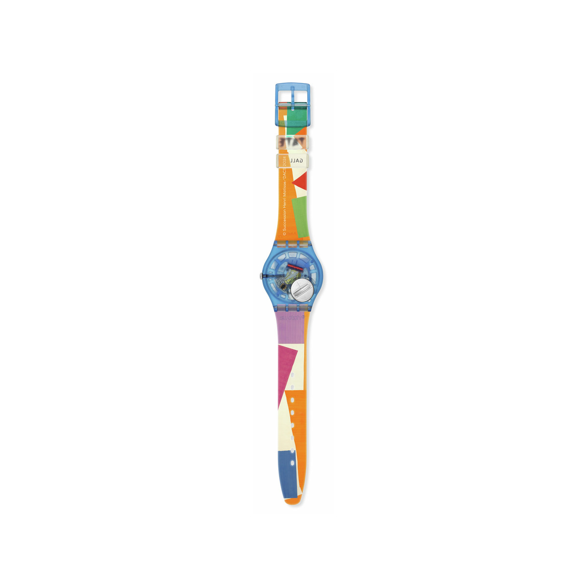 Montre SWATCH Gent biosourced Matisse's snail homme bracelet plastique transparent - vue 3