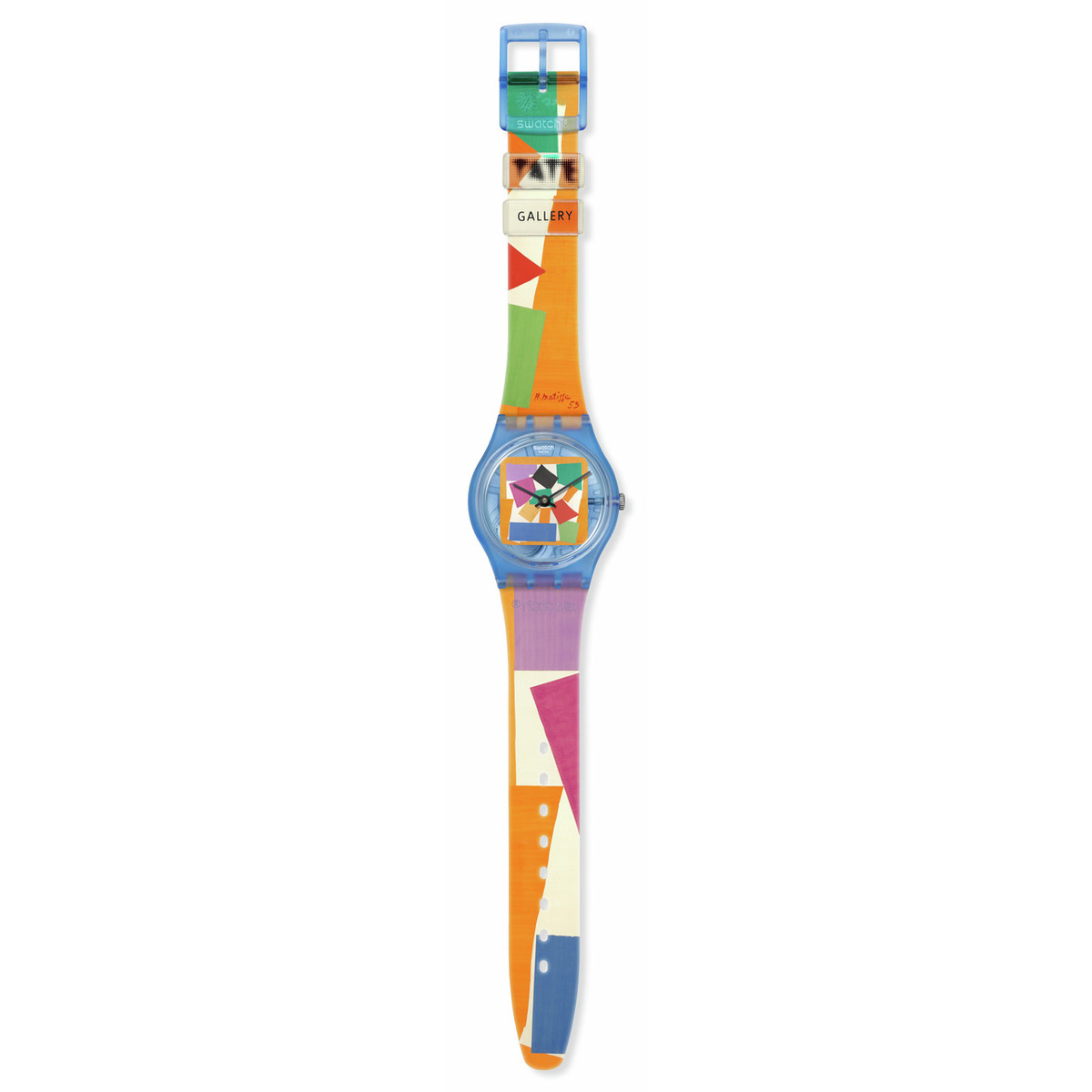 Montre SWATCH Gent biosourced Matisse's snail homme bracelet plastique transparent - vue D1