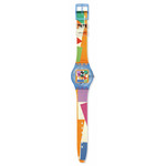 Montre SWATCH Gent biosourced Matisse's snail homme bracelet plastique transparent - vue D1