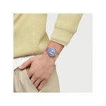 Montre SWATCH Gent biosourced Matisse's snail homme bracelet plastique transparent - vue porté 4