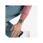 Montre SWATCH New gent bioceramic Leger's two women holding flowers homme bracelet silicone multicolore - vue porté 4