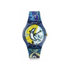 Montre SWATCH New gent bioceramic Chagall's blue circus homme bracelet silicone bleu - vue V1