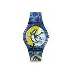 Montre SWATCH New gent bioceramic Chagall's blue circus homme bracelet silicone bleu - vue 1