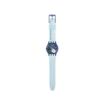 Montre SWATCH New gent bioceramic Chagall's blue circus homme bracelet silicone bleu