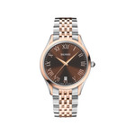 Montre BALMAIN tradition homme bracelet acier inoxydable bicolore rose - vue 1