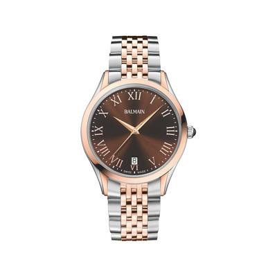 Montre BALMAIN tradition homme bracelet acier inoxydable bicolore rose - vue 1
