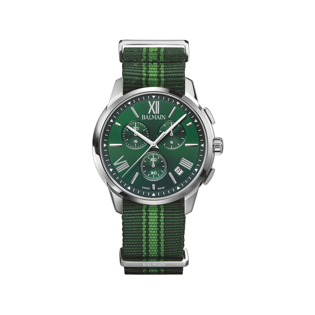 Montre BALMAIN downtown homme bracelet textile vert kaki