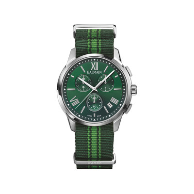 Montre BALMAIN downtown homme bracelet textile vert kaki - vue 1