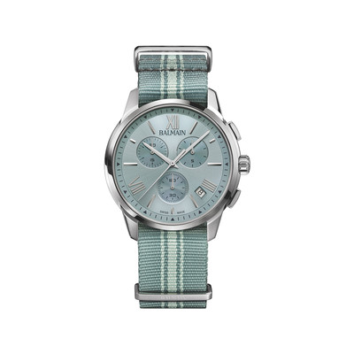 Montre BALMAIN downtown homme bracelet textile bleu ciel