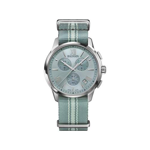 Montre BALMAIN downtown homme bracelet textile bleu ciel