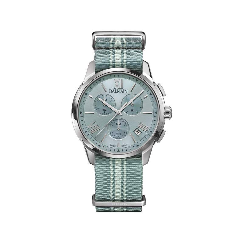 Montre BALMAIN downtown homme bracelet textile bleu ciel - vue 1