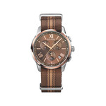 Montre BALMAIN downtown homme bracelet textile marron - vue 1