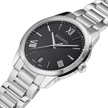 BALMAIN downtown herenhorloge zilver roestvrij stalen armband