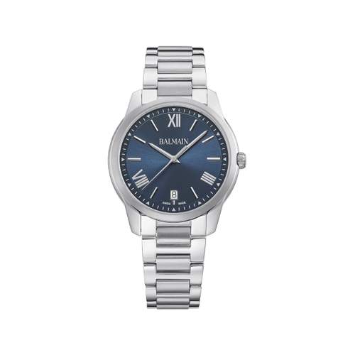 BALMAIN downtown herenhorloge zilver roestvrij stalen armband