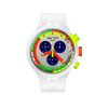 Montre SWATCH homme bracelet silicone transparent - vue V1