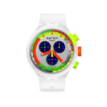 Montre SWATCH homme bracelet silicone transparent - vue 1