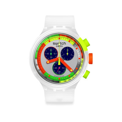 Montre SWATCH homme bracelet silicone transparent - vue 1