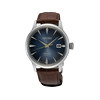 Montre SEIKO PRESAGE presage homme automatique, bracelet cuir animal marron chocolat - vue V1