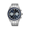 Montre SEIKO sport homme chronographe, bracelet acier inoxydable argent - vue V1