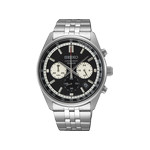 Montre SEIKO sport homme chronographe, bracelet acier inoxydable argent - vue 1