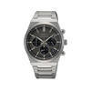 Montre SEIKO sport homme chronographe, bracelet acier inoxydable argent - vue V1