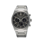 Montre SEIKO sport homme chronographe, bracelet acier inoxydable argent - vue 1
