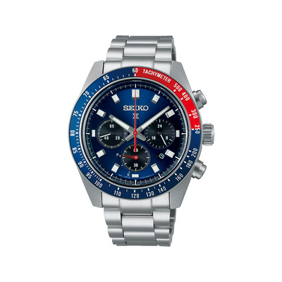 Montre SEIKO PROSPEX prospex homme chronographe, bracelet acier inoxydable argent - vue 1