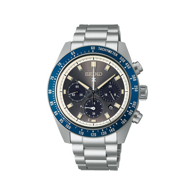 Montre SEIKO PROSPEX prospex homme chronographe, bracelet acier inoxydable argent - vue 1