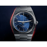 Montre TISSOT PRX UFO Robot Goldorak Edition limitée homme automatique cadran bleu, bracelet acier inoxydable - vue D1