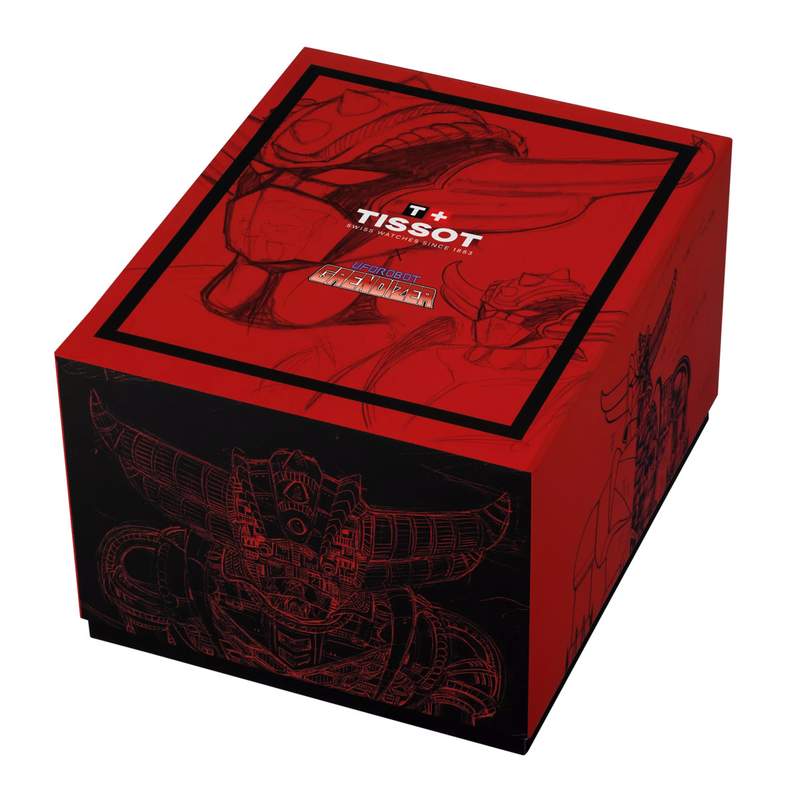 Montre TISSOT PRX UFO Robot Goldorak Edition limitée homme automatique cadran bleu, bracelet acier inoxydable - vue D2