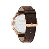 Montre TOMMY HILFIGER baker homme analogique, bracelet cuir marron - vue V3