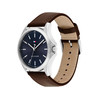 Montre TOMMY HILFIGER bruce homme analogique, bracelet cuir marron - vue V2