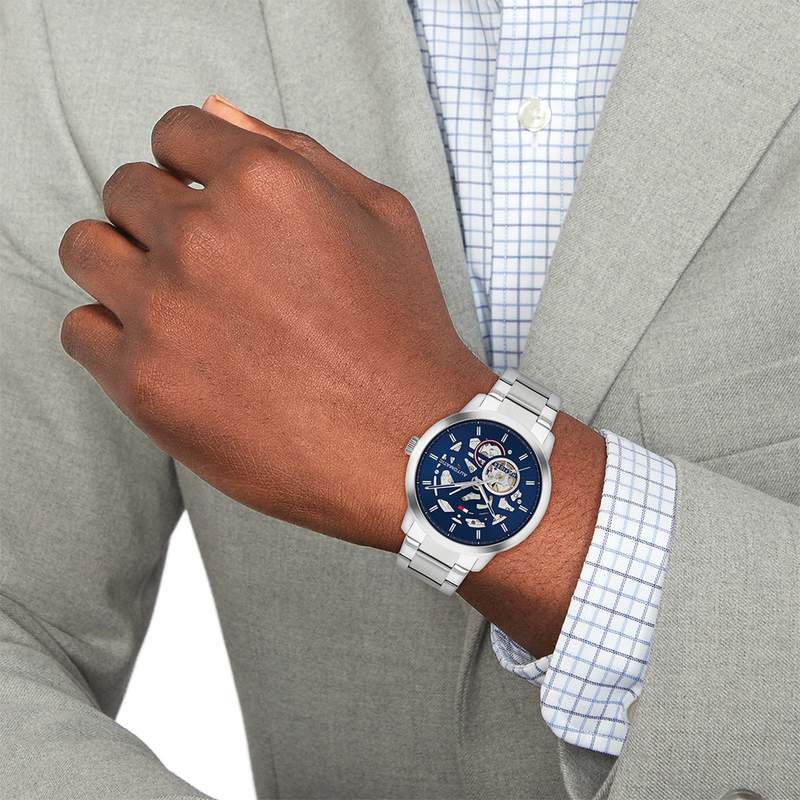 TOMMY HILFIGER Henry automatische analoge herenhorloge, - gedragen afbeelding 1