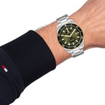 TOMMY HILFIGER th 85 automatic analog men's watch, - view worn 1
