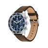 Montre TOMMY HILFIGER th85 chrono homme analogique, bracelet cuir marron - vue V2