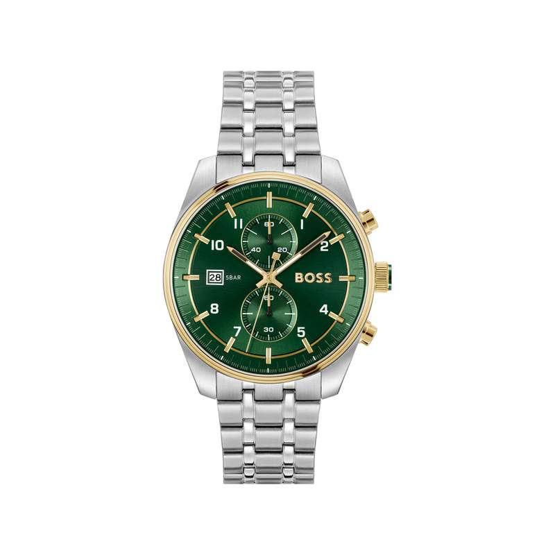 Montre BOSS skytraveller homme bracelet acier - vue 1