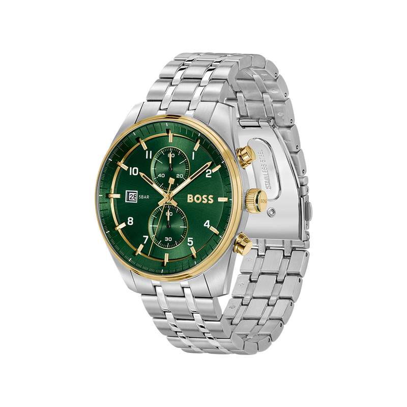 Montre BOSS skytraveller homme bracelet acier - vue 2