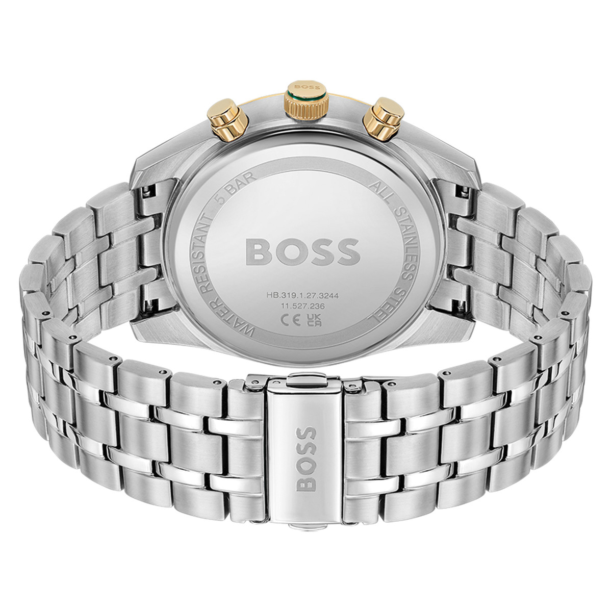 Montre BOSS skytraveller homme bracelet acier argent - vue 3