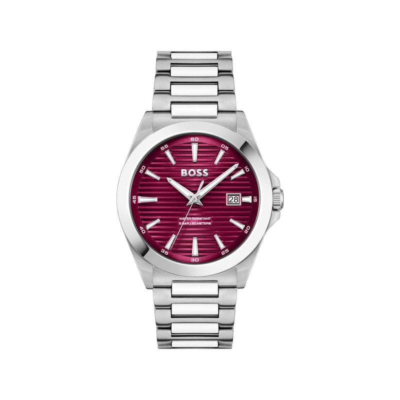 Montre BOSS strike homme bracelet acier - vue 1