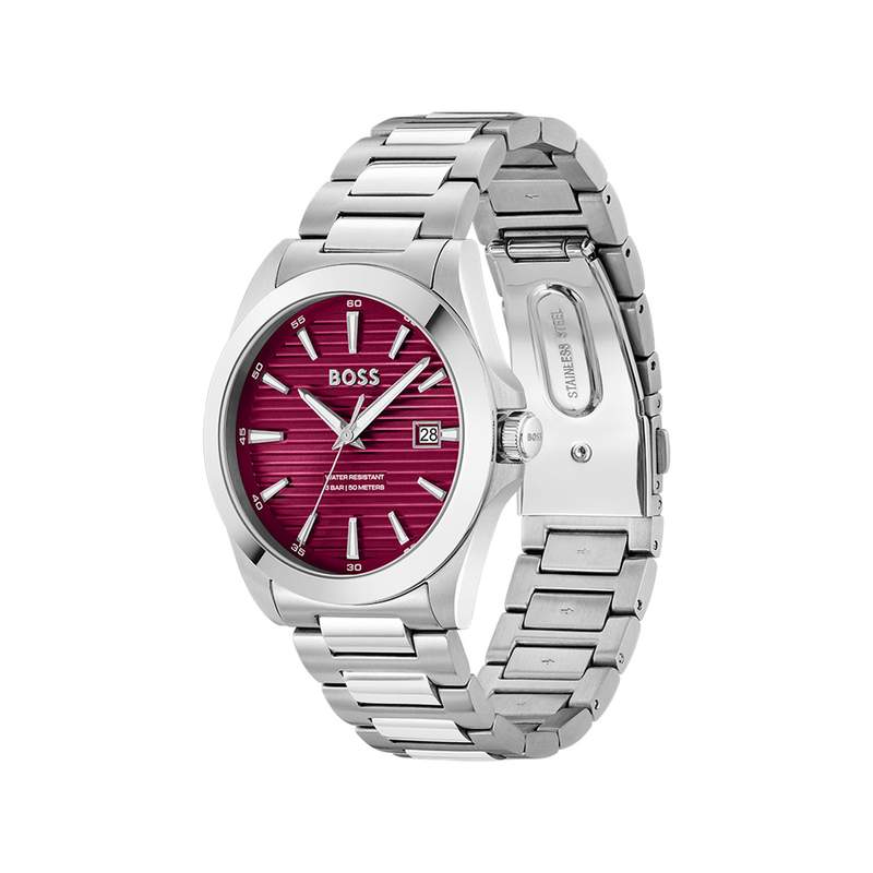 Montre BOSS strike homme bracelet acier - vue 2