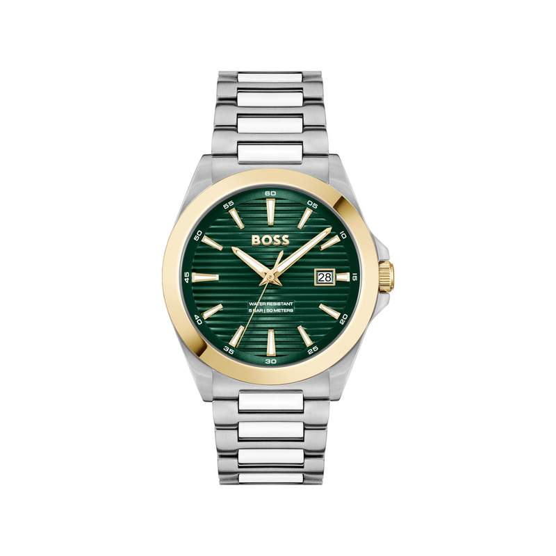 Montre BOSS strike homme bracelet acier - vue 1