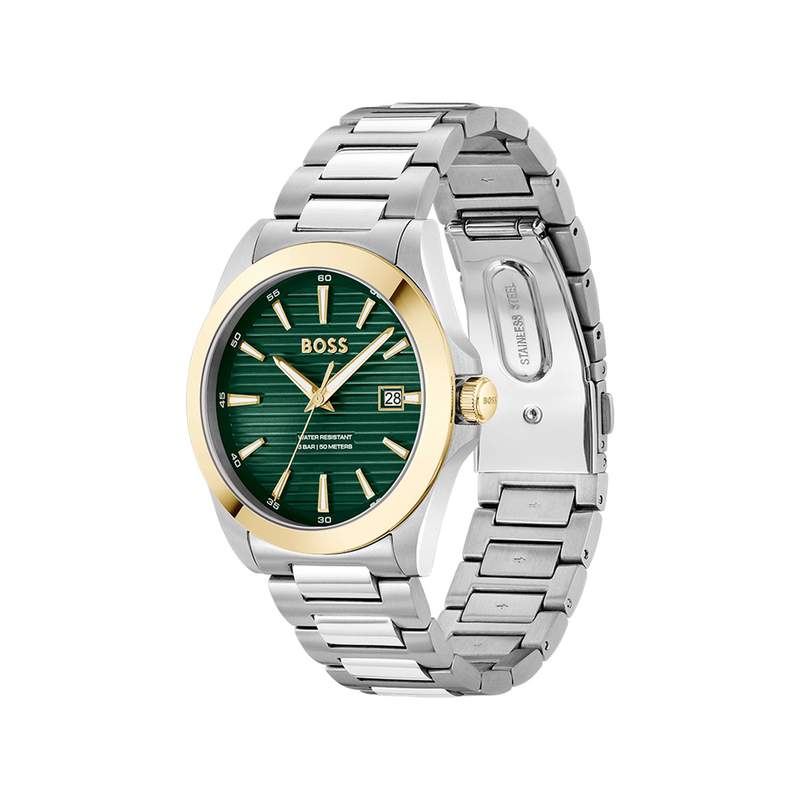 Montre BOSS strike homme bracelet acier - vue 2