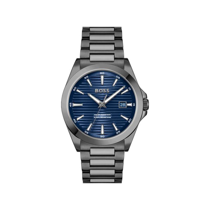 Montre BOSS strike homme bracelet acier - vue 1