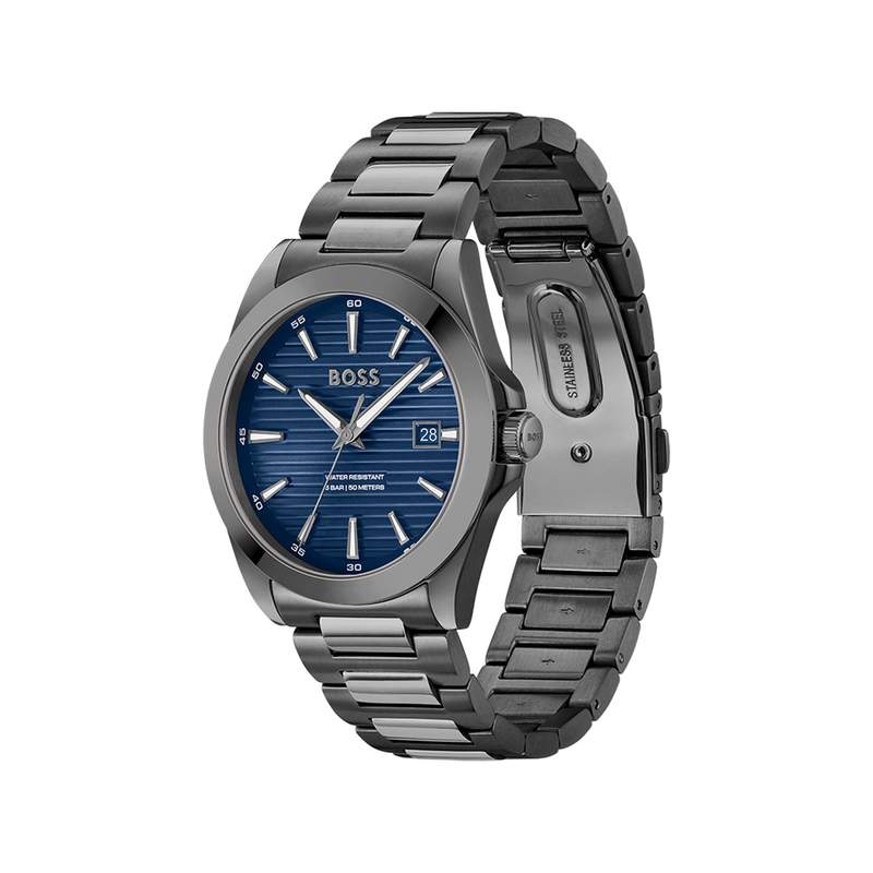 Montre BOSS strike homme bracelet acier - vue 2