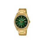 Montre CASIO homme bracelet acier inoxydable doré jaune - vue 1