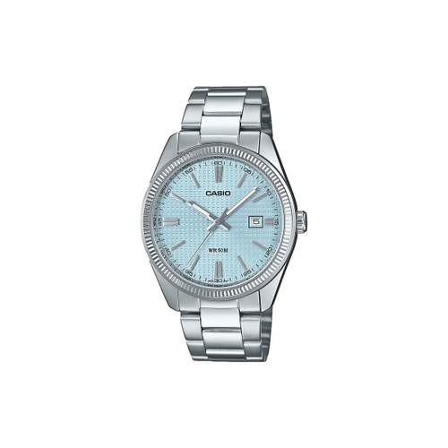 CASIO herenhorloge met zilveren roestvrijstalen armband